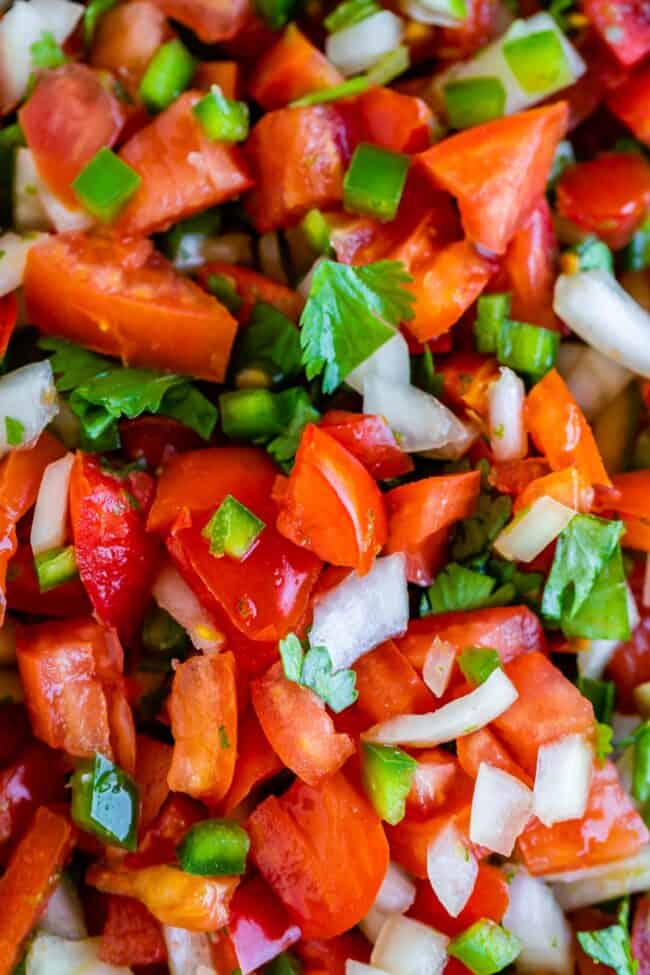 homemade pico de gallo.