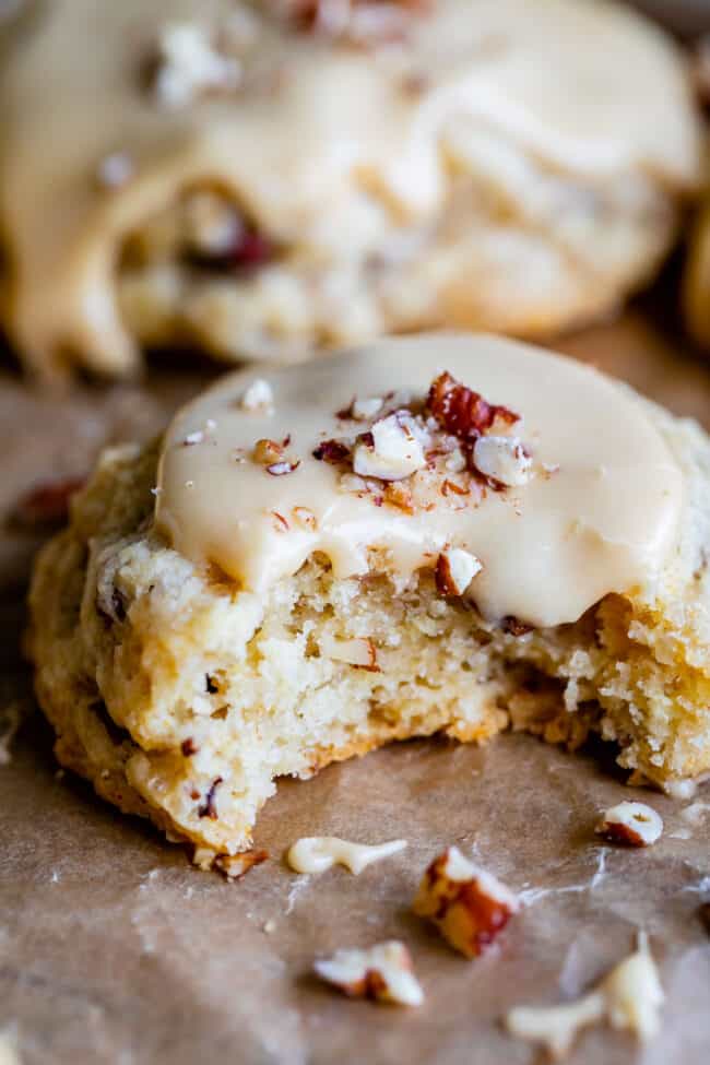 Pecan Maple Cookies with Maple Glaze - 12