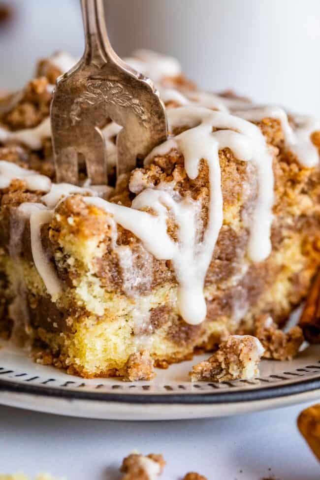 Sour Cream Cinnamon Swirl Pumpkin Bundt Cake - Oh Sweet Basil