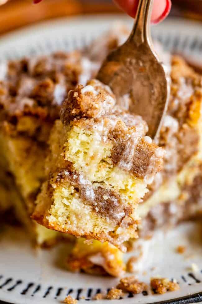 Sour Cream Coffee Cake with Cinnamon-Walnut Swirl - Once Upon a Chef