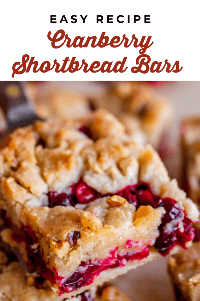 Cranberry Shortbread Bars