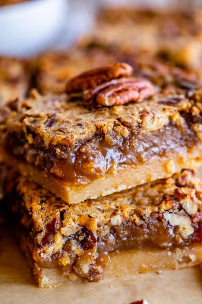 Classic Gooey Pecan Pie Bars - The Food Charatan