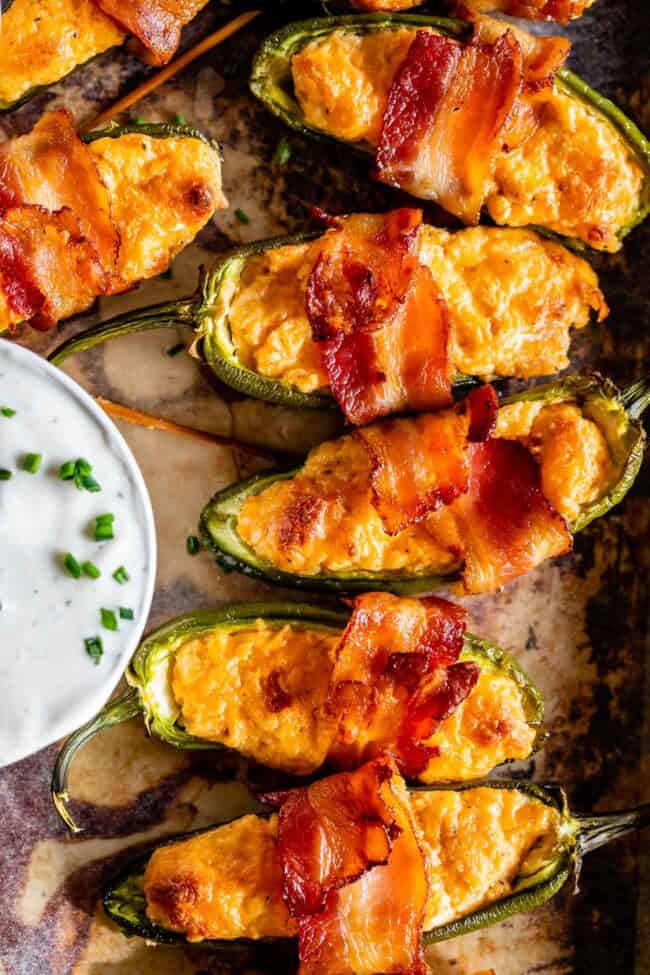 Bacon Wrapped Jalapeño Poppers - The Food Charlatan