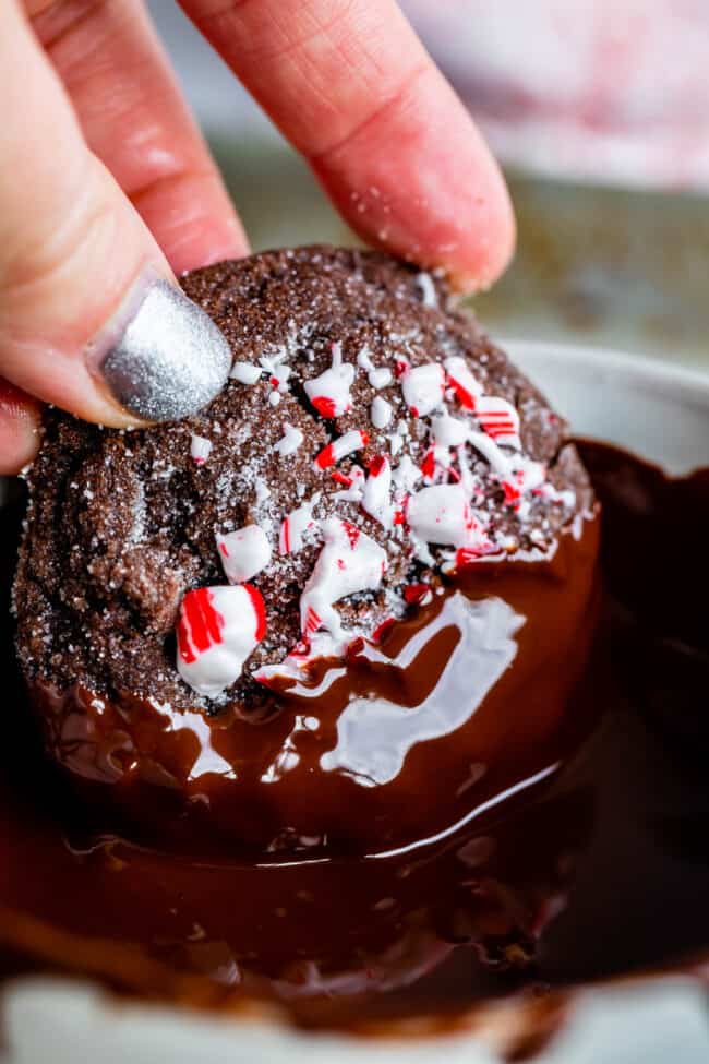 chocolate dipped cookies