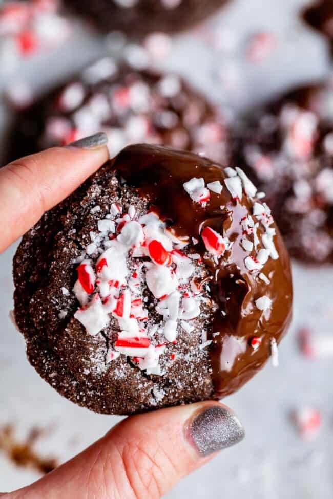 chocolate dipped cookies