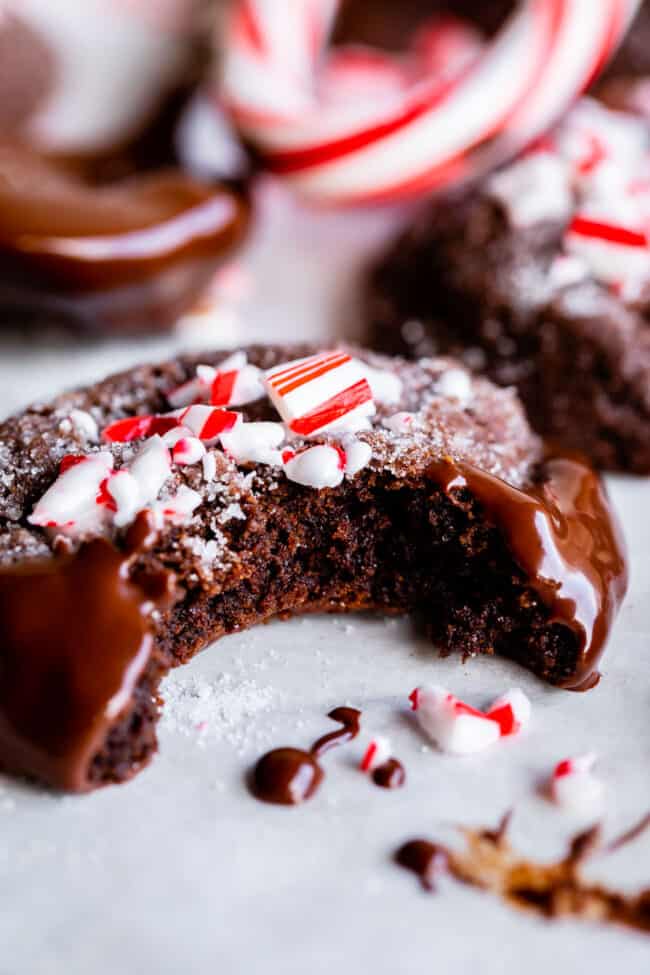 double chocolate peppermint cookies