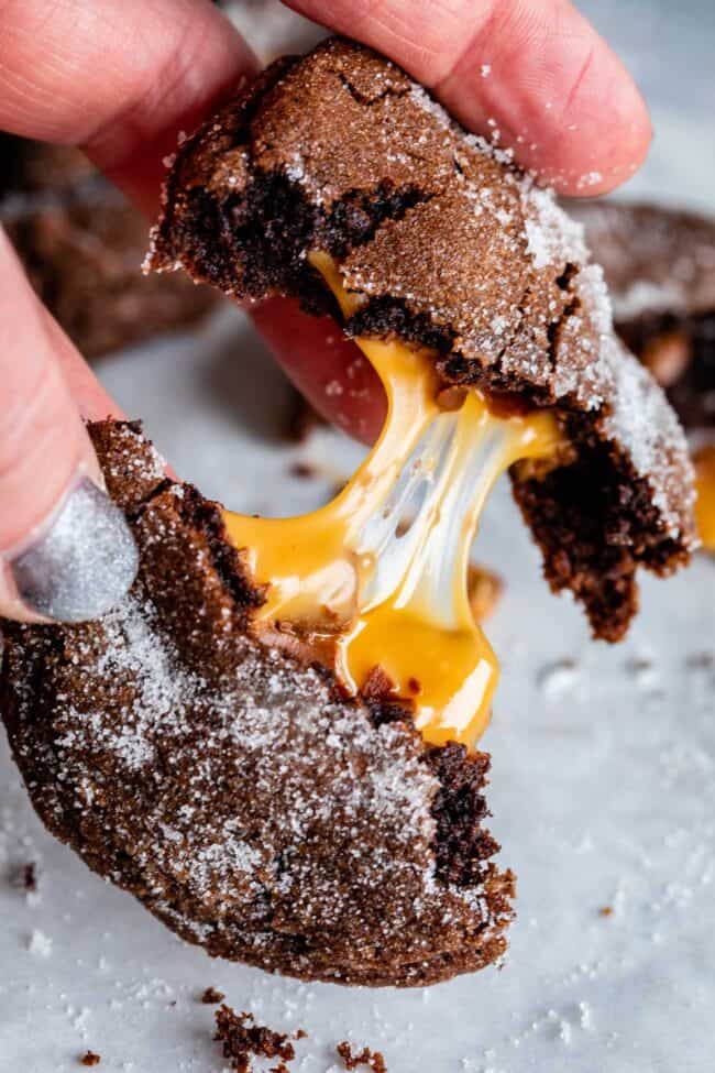 biscuits au caramel au chocolat