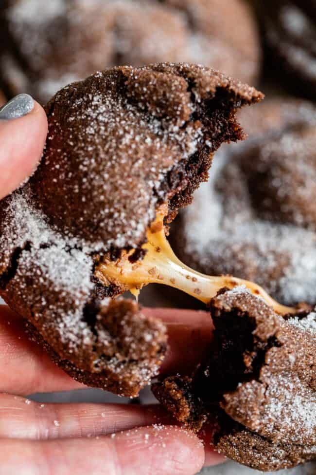 galletas de caramelo de chocolate