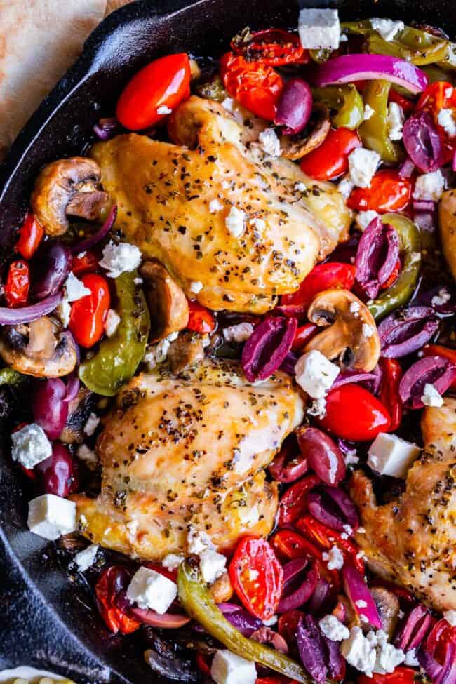 Oven Baked Greek Chicken with Veggies The Food Charlatan