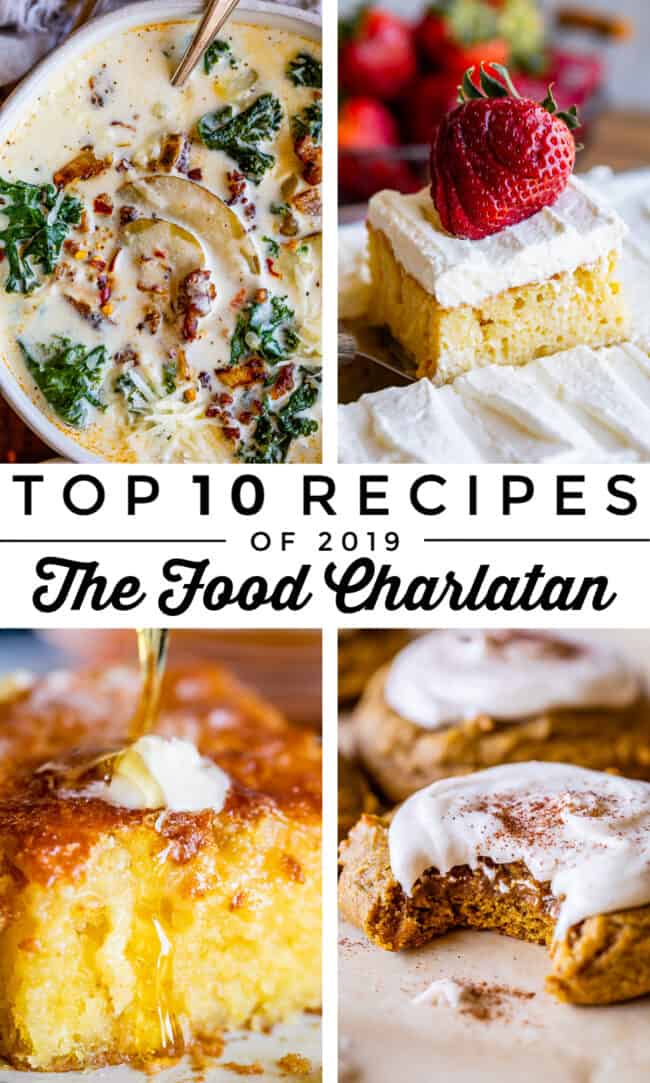 Top 10 recipes on The Food Charlatan in 2019! 