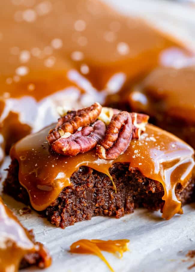 caramel brownies