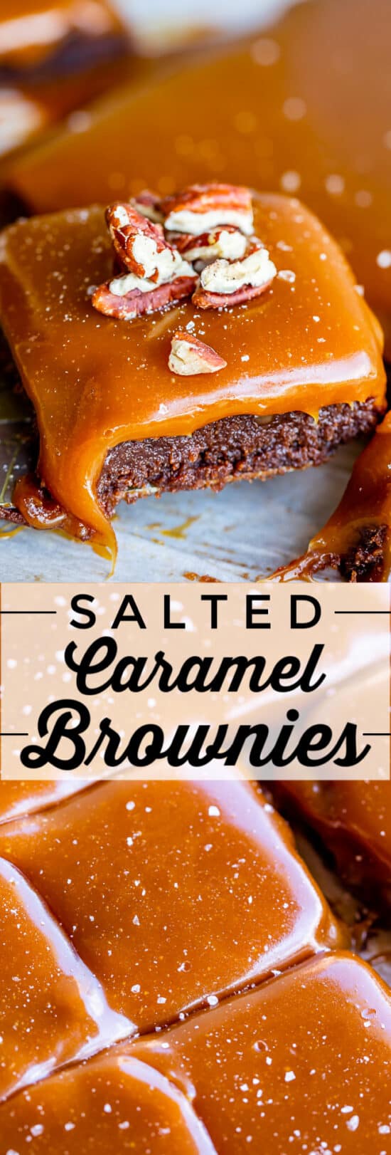 salted caramel brownies