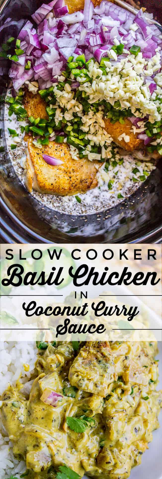 Slow Cooker Coconut Curry Chicken The Food Charlatan