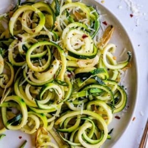 making zoodles
