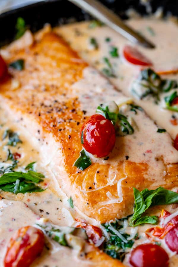 Tuscan Butter Salmon The Food Charlatan