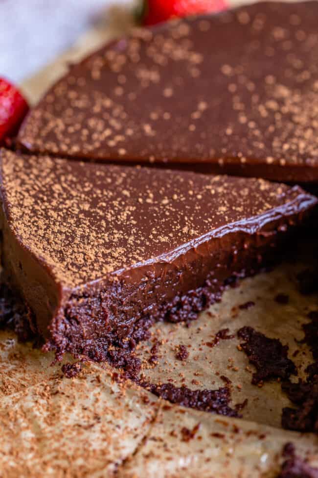 EASY Flourless Chocolate Cake with Ganache - 95