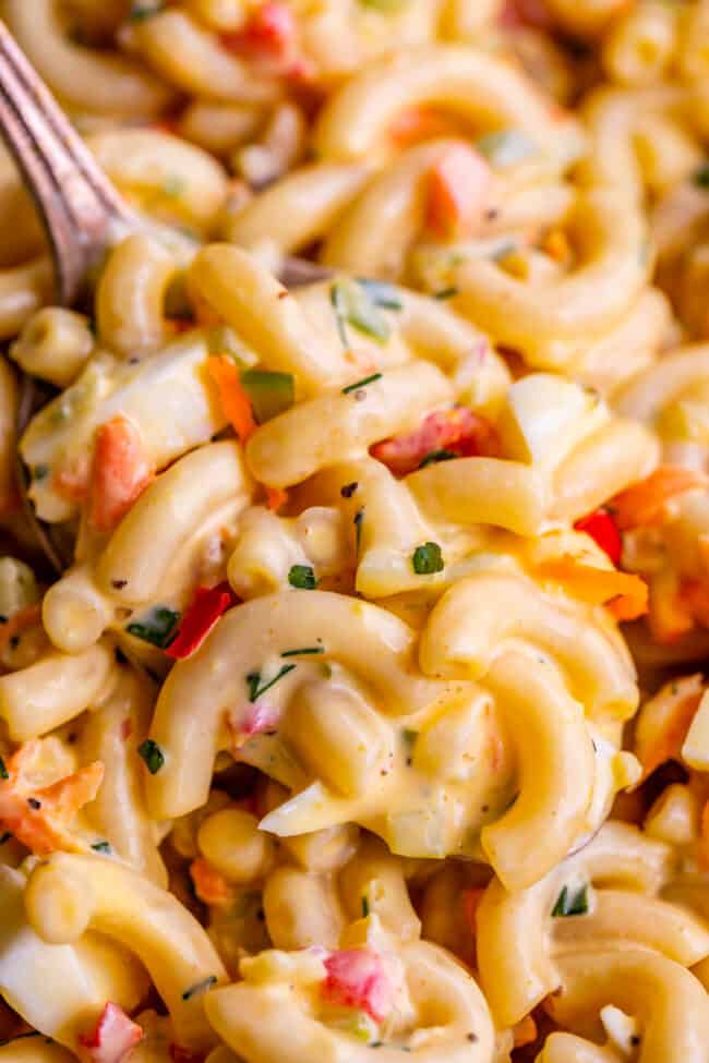 Best EVER Macaroni Salad Recipe - The Food Charlatan