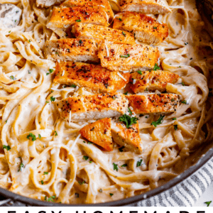 chicken fettuccine Alfredo.