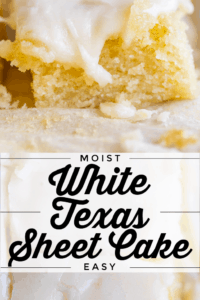 easy white texas sheet cake