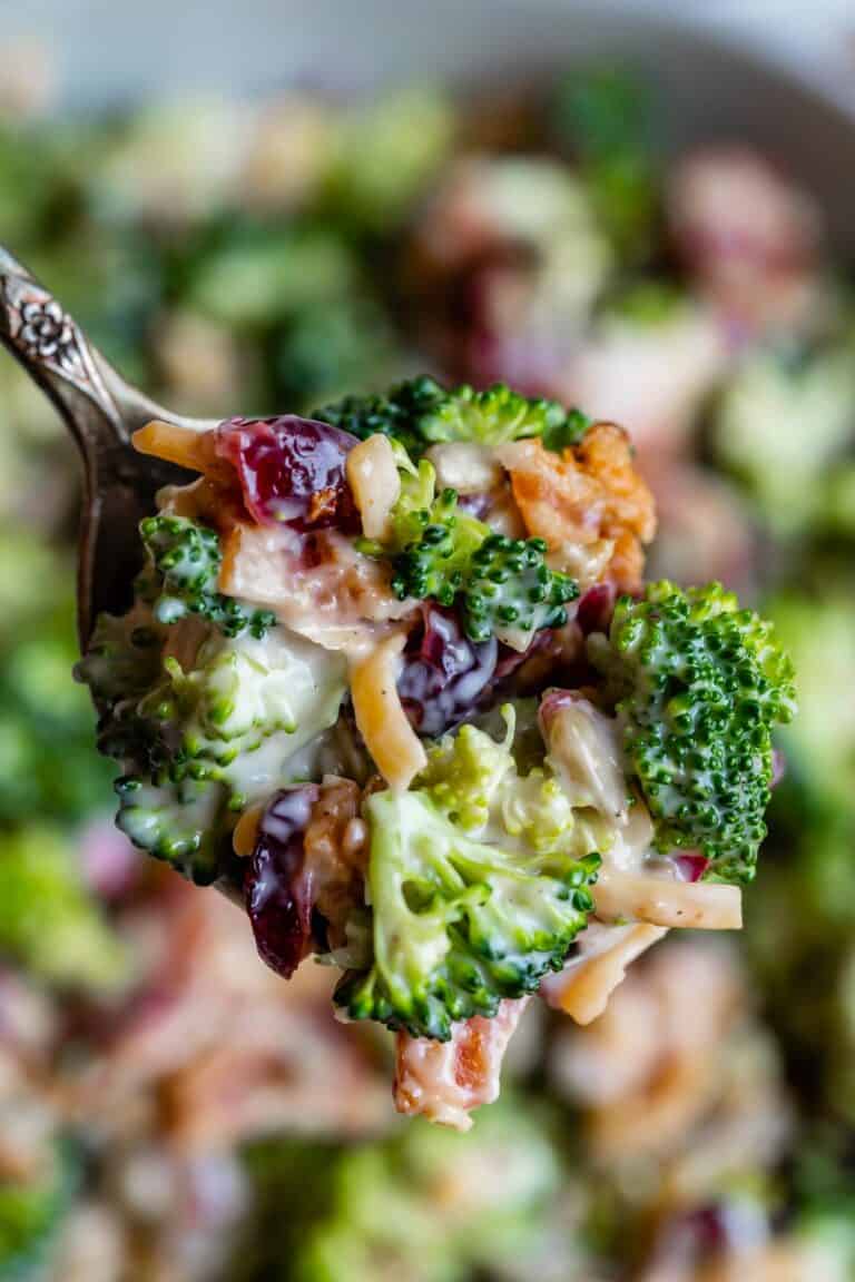 Easy Broccoli Bacon Salad - The Food Charlatan