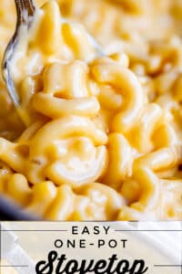 quick and easy mac and cheese with a spoon