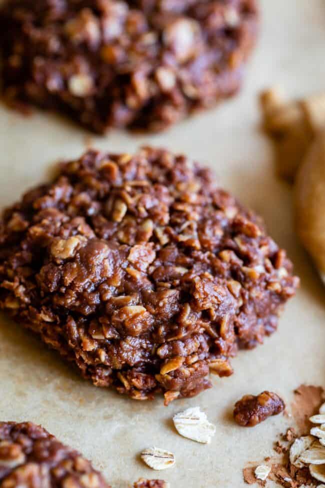 no bake cookie on parchment paper