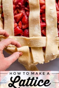 how to make a lattice crust on a strawberry pie