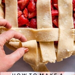 how to make a lattice crust on a strawberry pie