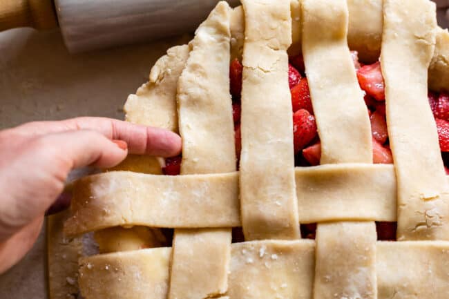 how to lattice pie crust