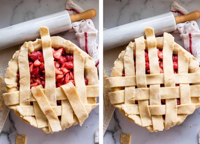 how to do lattice pie crust