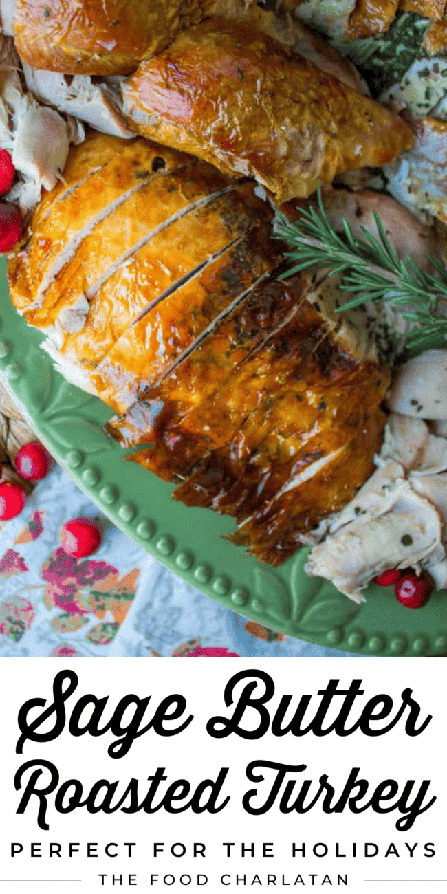Sage Butter Turkey Recipe - The Food Charlatan
