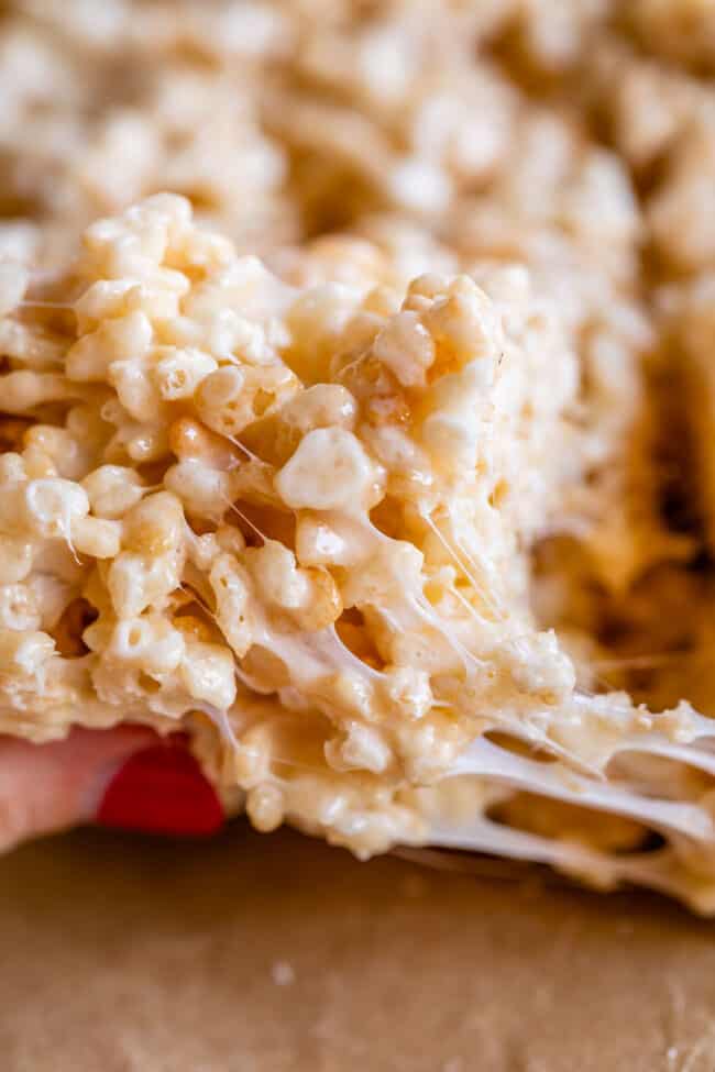 marshmallow stretch from rice krispie treat.