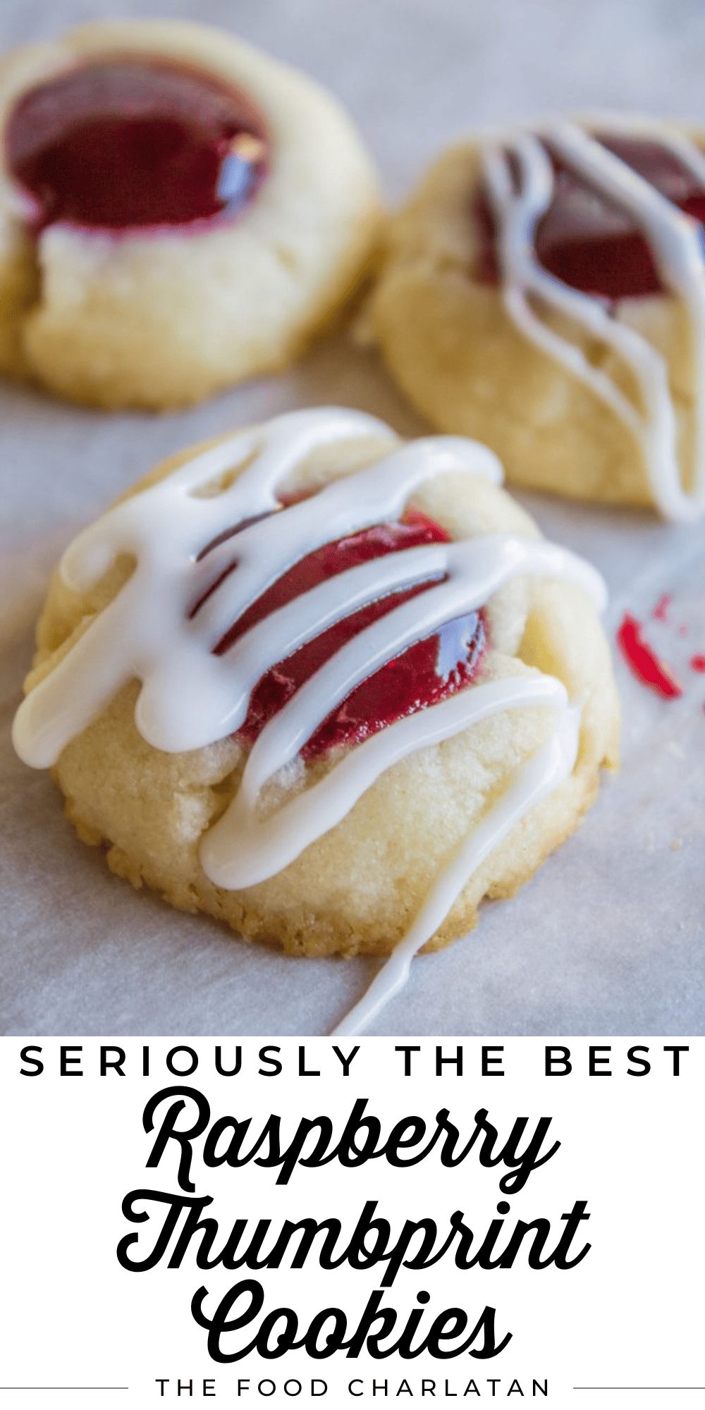Raspberry Thumbprint Cookies Recipe - The Food Charlatan