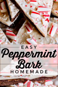 white chocolate peppermint bark