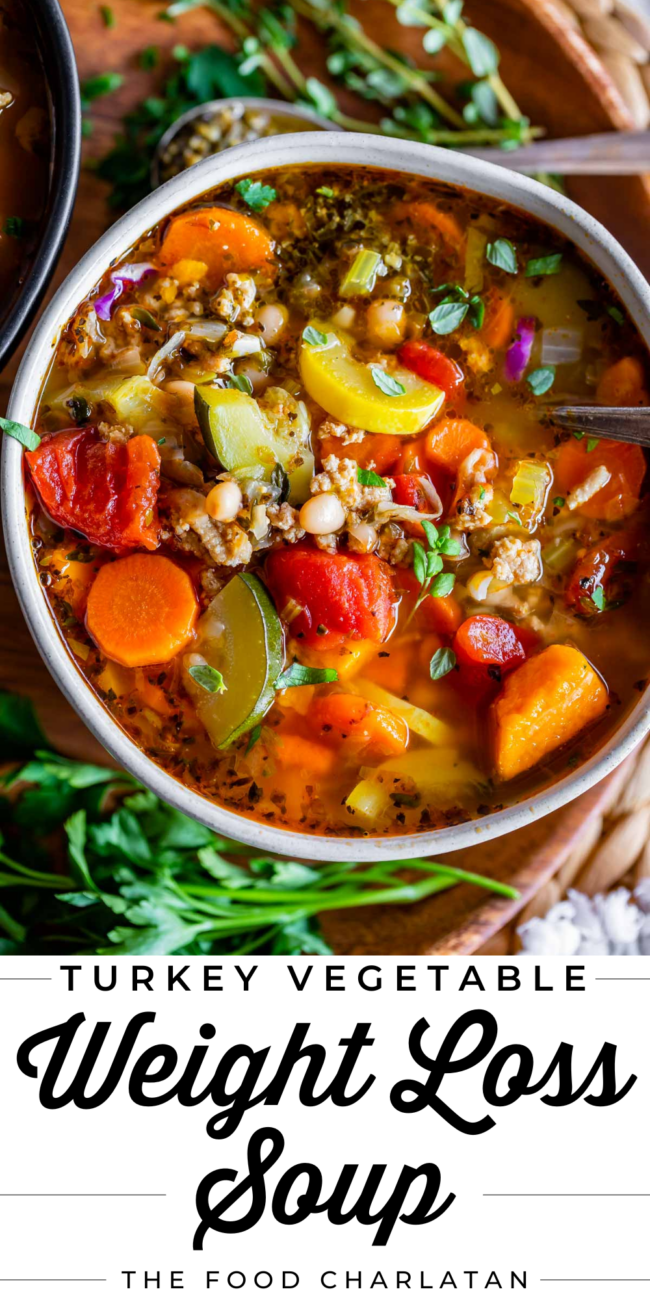 ground turkey vegetable weight loss soup.