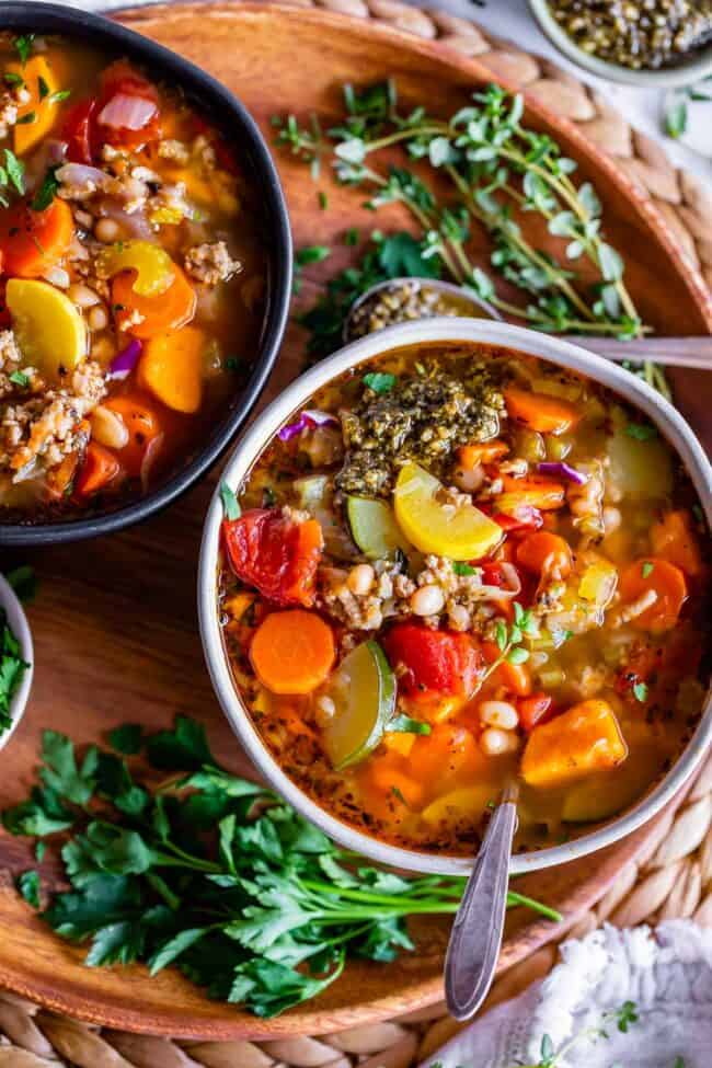 Ground Turkey Soup with Vegetables