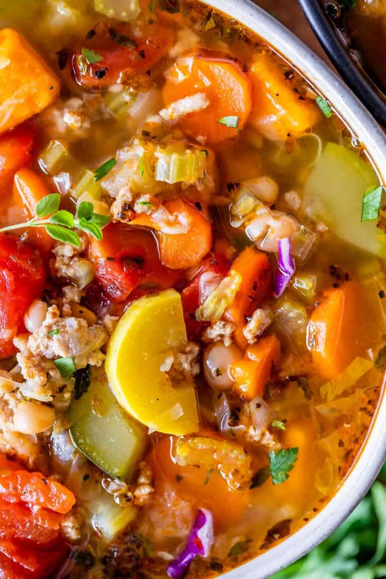 Weight Loss Soup (Turkey Vegetable Soup) - The Food Charlatan