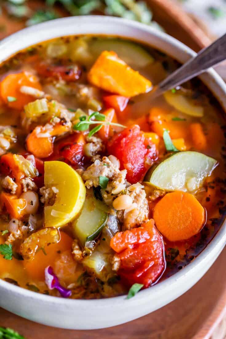 Weight Loss Soup (Turkey Vegetable Soup) - The Food Charlatan