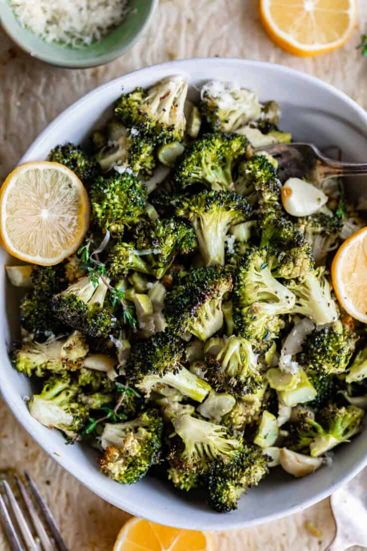 Oven Roasted Broccoli Recipe The Food Charlatan