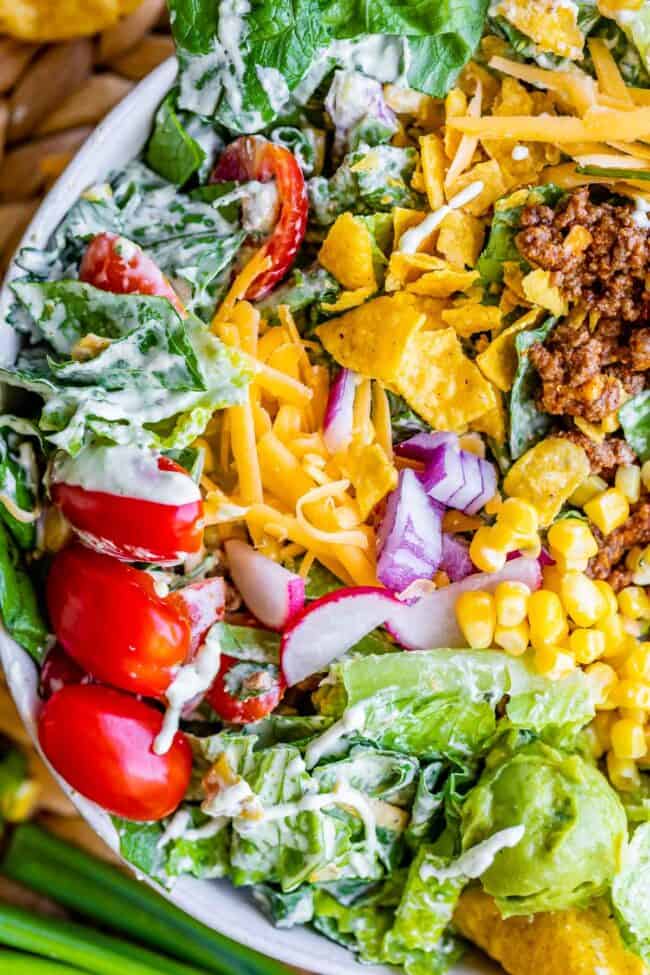 Seriously The Best Taco Salad Recipe - The Food Charlatan