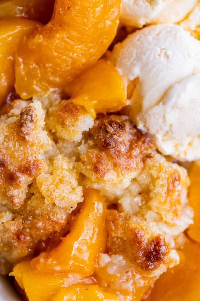 The Perfect Peach Cobbler for One