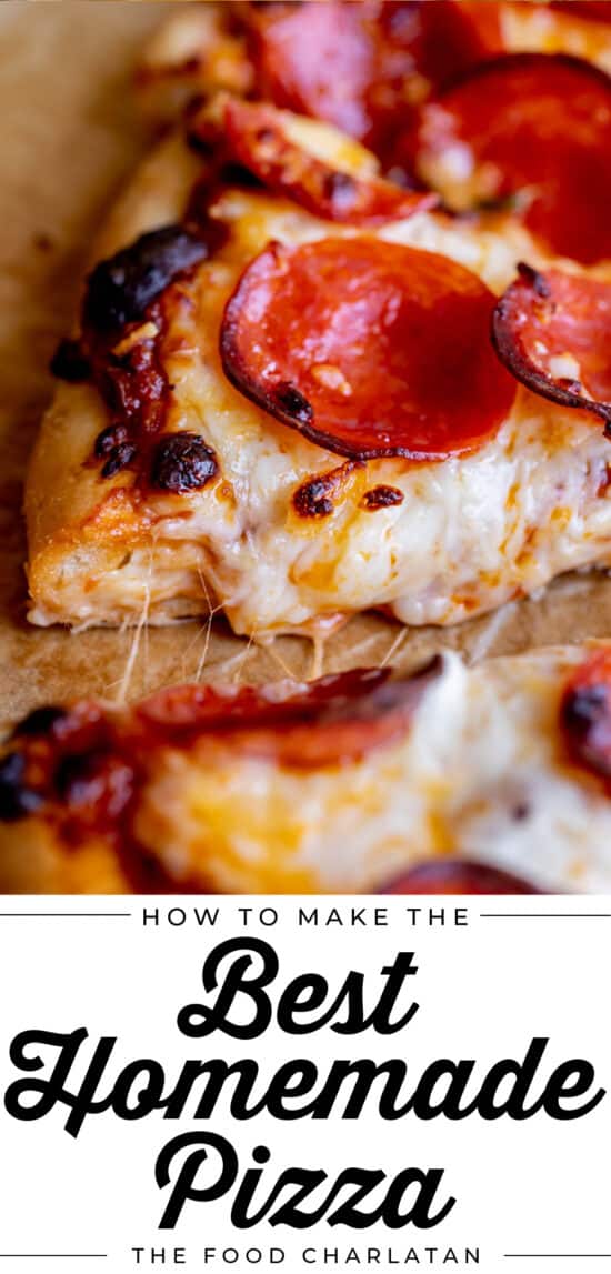 easy pizza recipe with mozzarella and pepperoni
