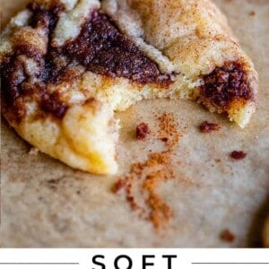 the best cinnamon roll cookies with bite taken out