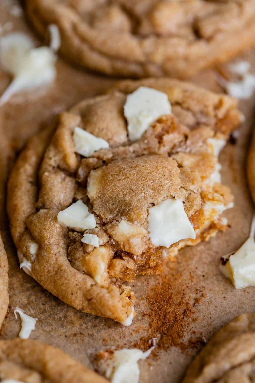 White Chocolate Chip Cookies with Cinnamon The Food Charlatan