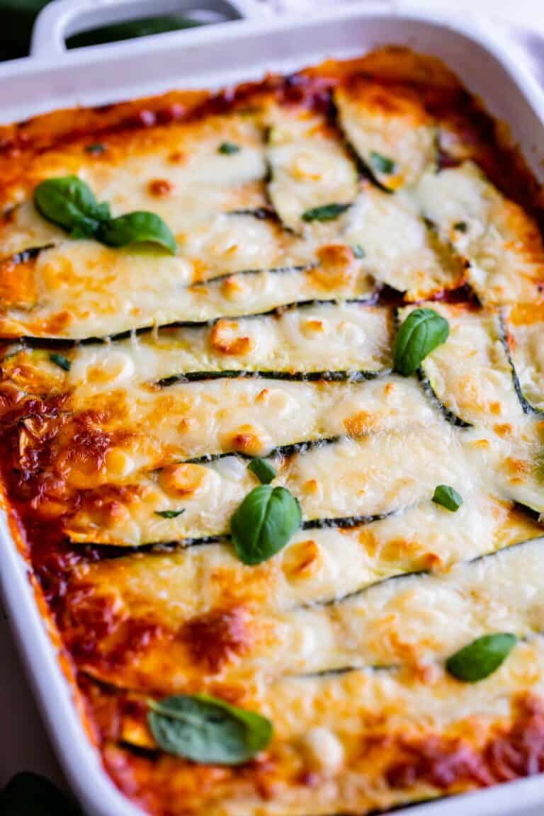 Zucchini Lasagna Recipe (Easy and Cheesy!) - The Food Charlatan