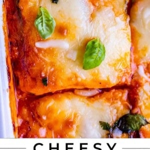 zucchini lasagna recipe in pan being lifted with spatula