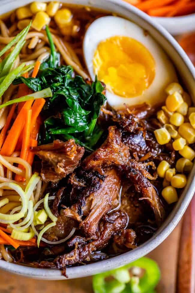 how to make pork ramen with crispy pork and corn