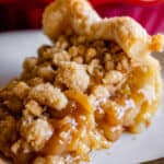 dutch apple pie recipe on a plate