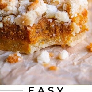 pumpkin pie bars with shortbread
