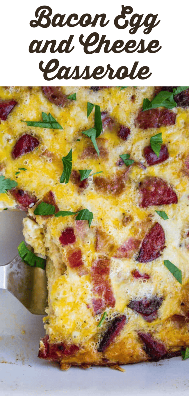Bacon Egg and Cheese Casserole recipe
